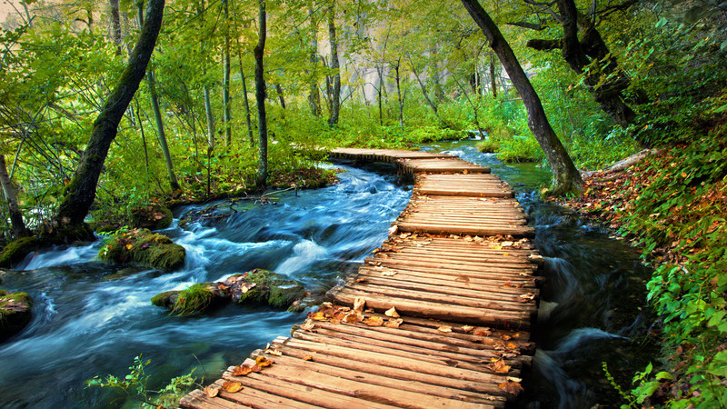croatia plitvice lakes boardwalk